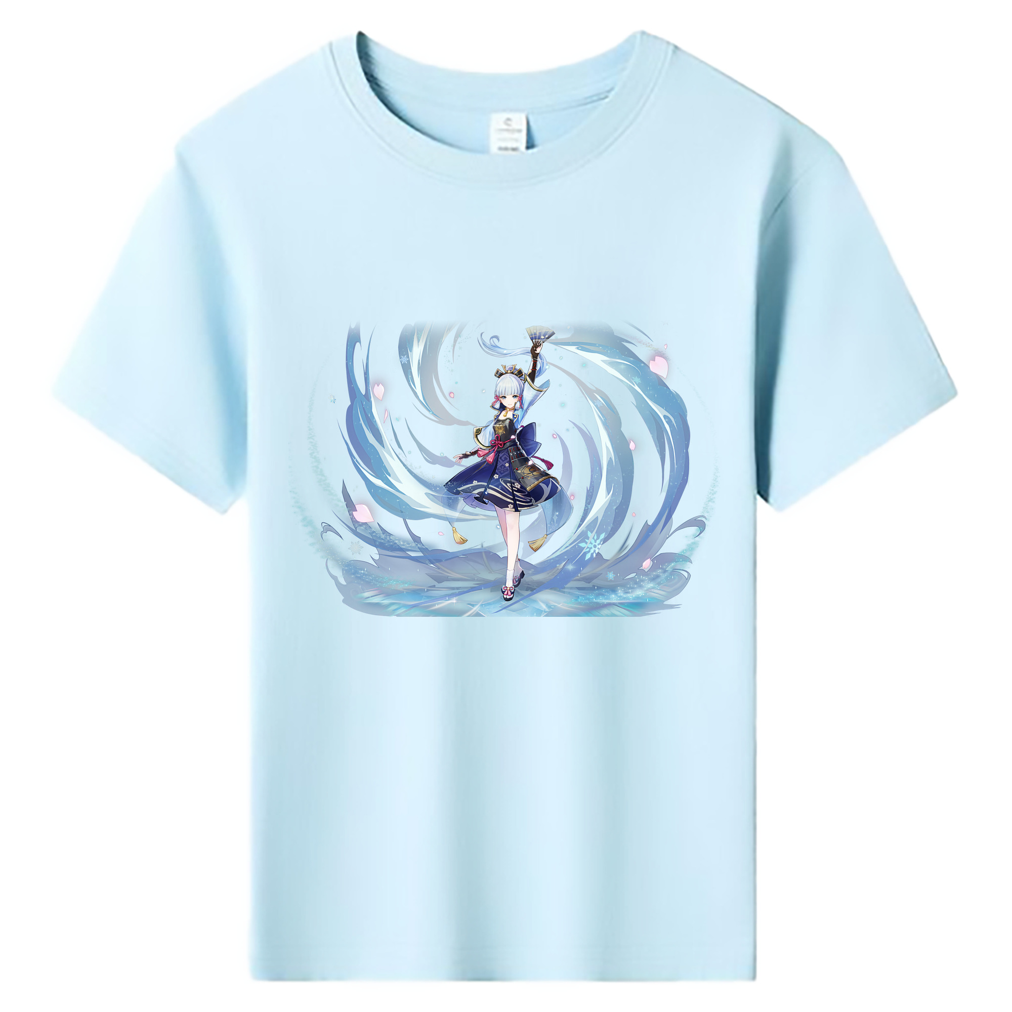 げんし神 神里綾華 神宮寺レン genshin Kamimiya Ren 綿100％キッズTシャツ（フロントプリント）